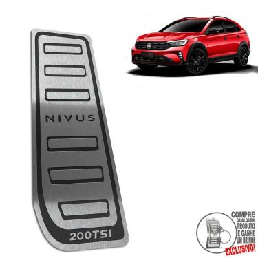 Imagem de Descanso De Pé Aço Inox Volkswagen Nivus Preto