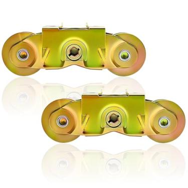 Imagem de Pacote com 2 rolos de montagem em tandem para porta de pátio deslizante serve para Andersen P/N #1997061 (1982 a P) e substitui #1273704 (1964 a 1982), rolamento de esferas de aço de 3,5 cm, ajustável