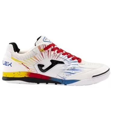 Imagem de Chuteira de Futsal Joma Top Flex Rebound Mundial 2024 - Branco (Vermelho, BR, Adulto, Numérico, 41)