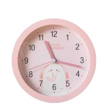 Imagem de Despertador digital, redondo, simples, multifuncional, despertador para quarto, sala de estar, sala de estudo, dormitório escolar, relógios de mesa operados por bateria para decoração de mesa para