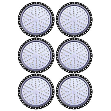 Imagem de Luminária LED de alto compartimento 50W UFO 5000LM 6500K luz do dia branca luminária comercial para oficina garagem área de loja IP65 à prova d'água UFO LED de alto compartimento com 10 foco