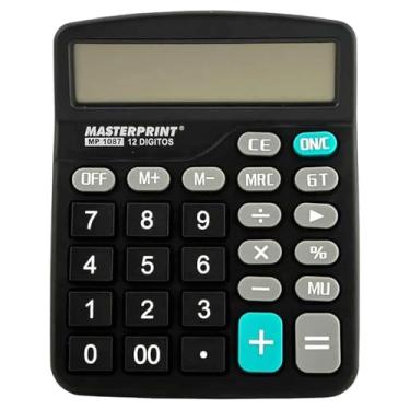 Imagem de Calculadora De Mesa Mp 1087 12 Dig. Preta Pilha - 101005