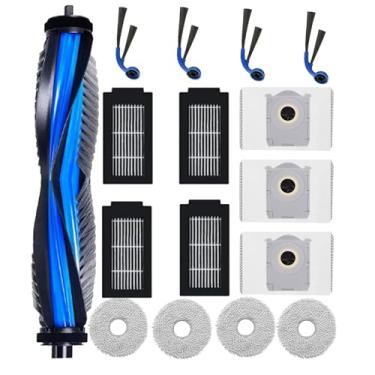 Imagem de Jpbaisqic Peças de reposição para Ecovacs Deebot T30C Omni / T30C Pro Omni Robot Vacuum: 16 unidades, 1 kit de acessórios de manutenção, escova principal, escovas laterais, filtros HEPA, almofadas de