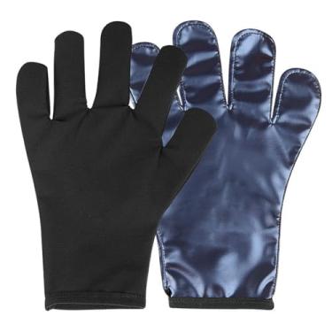 Imagem de WeiLaiKeQi Luvas de sauna com tela sensível ao toque, respiráveis ​​e antiderrapantes, luvas para treino e suor, para sauna a vapor, treinamento em casa, Azul