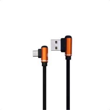 Imagem de Oex Cabo Lash 90° MicroUSB, C31 - preto, 48.7385