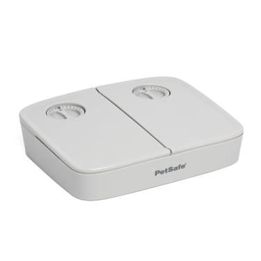 Imagem de PetSafe Alimentador automático de 2 refeições para gatos e cães – Dispensador de alimentos para animais de estimação – Controle de porção – Agendar refeições ou petiscos – Tampas resistentes à adulteração