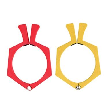 Imagem de Braçadeira de copo de sublimação melhora eficientemente a qualidade do vidro para copo de sublimação de 590 ml, 2 peças de braçadeira de plástico ABS, ferramenta de grampo de sublimação (vermelho e