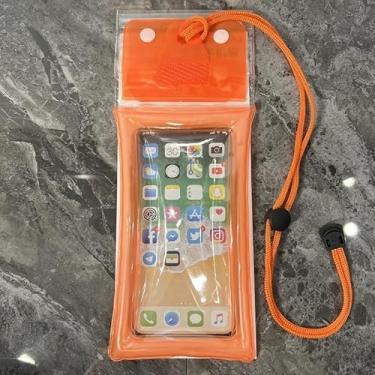 Imagem de Bolsa universal à prova d'água para celular, desbloqueio por toque, IPX8 à prova de chuva e à prova d'água para Apple iPhone, Samsung, Motorola, bolsa seca de até 7,2 polegadas com cordão para praia