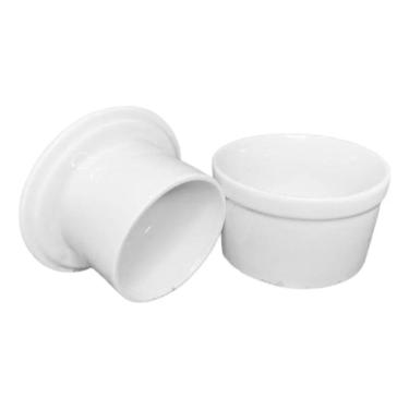 Imagem de 2X Mantegueira Francesa Em Porcelana Pura 200Ml Branca 2º Li