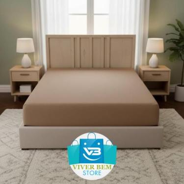 Imagem de Capa Protetor para Colchão com Zíper - Viver Bem Estar, Avelã, Queen