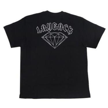 Imagem de Camiseta Diamond X Layback Tee - Preto-Masculino