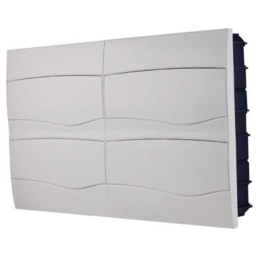 Imagem de Quadro De Distribuição De Embutir 48 Din Ou 32 Nema Tramontina Com Por