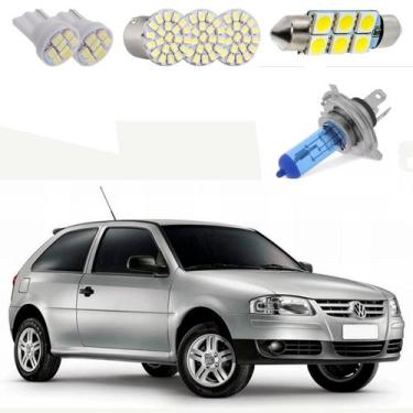 Imagem de Kit De Lampada Led Gol G2 G3 G4 Teto Placa Ré Faróis - BR18