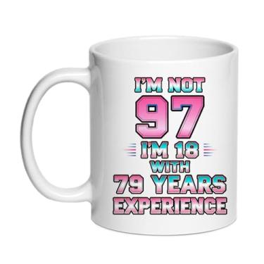 Imagem de SIUNY Caneca de aniversário de 97 anos para mulheres e homens - Presentes de aniversário de 97 anos para mãe, pai, avó, avô, esposa, marido, 325 ml, xícara de café 1929 (97TH)