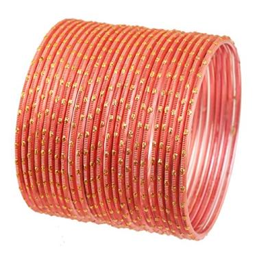 Imagem de Touchstone Bracelete feminino com design atraente e atraente com pontos dourados e lindos pontos dourados de Bollywood indiano para mulheres., Sem pedras preciosas