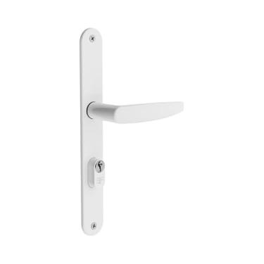Imagem de FECHADURA EXTERNA INOX ESTREITA 28MM BRANCO 3F
