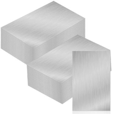 Imagem de Therwen 100 peças de telhado de chapa metálica intermitente de alumínio intermitente de 12 x 17 cm para galpões de áreas à prova de intempéries do telhado ao redor de chaminés ou claraboias (prata)