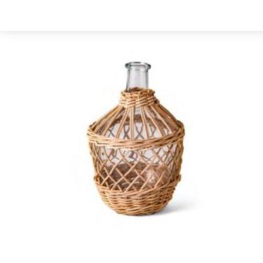 Imagem de Vaso em vidro com fibra natural 27x19cm - MART