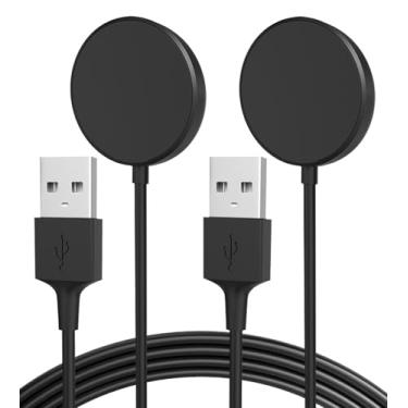 Imagem de Yaekea Cabo USB compatível com carregador Samsung Galaxy Watch 6 para Galaxy Watch 6 Classic/5/5 Pro/4/4 Classic/3/Active 2/Active Wireless Charging Dock para acessórios Galaxy Watch – Pacote com 2