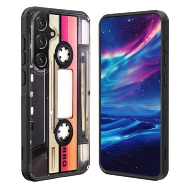 Imagem de GFEWYTJYJ Capa para Galaxy S25 FE, [proteção contra quedas de grau militar] Capa de telefone antiderrapante resistente à prova de choque para Samsung Galaxy S25 FE 6,7 polegadas 2025, fita cassete de