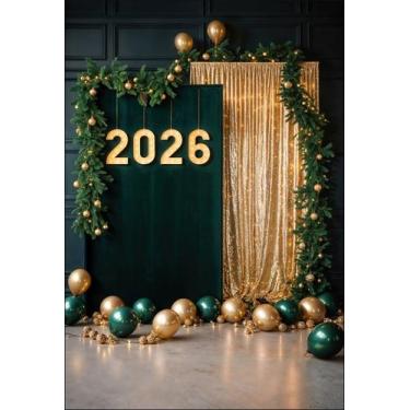 Imagem de Fundo Fotográfico Ano Novo Cenário Tecido 1,20 x 1,70m - Fadrix, FANV0