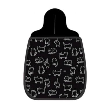 Imagem de Lixeira De Carro Organizador Lixinhocar Gatos Desenho Contorno Preto