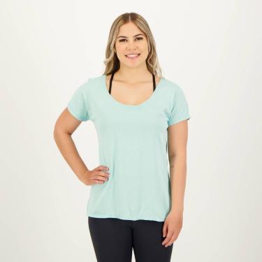 Imagem de Camiseta Selene  Básica Feminina Azul Claro-Feminino