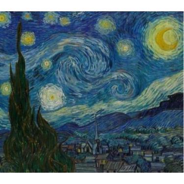 Imagem de Pôster a noite estrelada, 1889 vincent van gogh coleção pintores unive