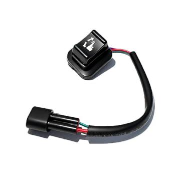 Imagem de Interruptor de inclinação e acabamento elétrico barco para Yamaha 4 tempos 150/200/225/250/300 HP (2002-2009) | Substituição OE para 69J-82563-00/01-00, plástico ABS durável de fácil instalação