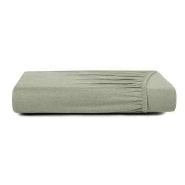 Imagem de Lençol C/Elástico Malha Fio Penteado 100% Algodão - Rosê - King