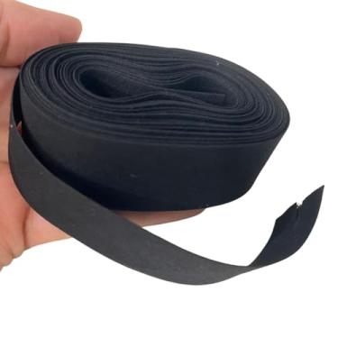 Imagem de Nahpahtra Fita de viés dobra única 2,5 cm x 5 metros de poliéster para costura, artesanato, fita de encadernação bainha, costura, tubulação, acolchoamento, acessórios de vestuário, acabamento de