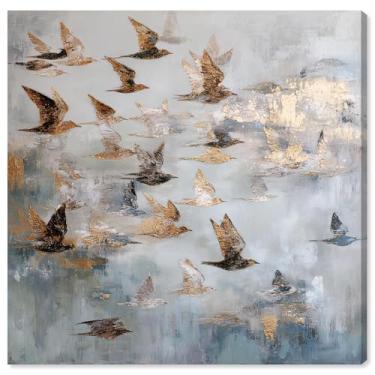 Imagem de Sky Full of Wings II Impressão em tela Farmhouse Wall Decor por Art Remedy, Gallery Wrapped, 12 x 12