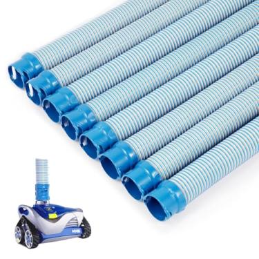Imagem de Mangueira de limpeza de piscina para Zodiac MX6 MX8 peças de reposição, 39 polegadas R0527700 Mangueira de vácuo de piscina com trava giratória (pacote com 8)