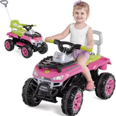 Imagem de Carrinho de Passeio e Pedal Infantil Calesita Cross Up Rosa