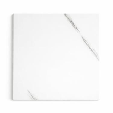 Imagem de Placas Adesivas Mármore 3D Revestimento Autocolante Decoração Quarto Sala Banheiro Lavável (Kit 50 Placas Mármore Branco, 30 cm x 30 cm)