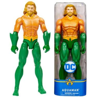 Imagem de Boneco Aquaman Figura Herói DC Liga Justiça Articulado 30Cm - Sunny Br