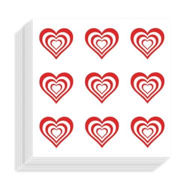 Imagem de AHANDMAKER 180 peças adesivos de coração adesivos autoadesivos em forma de coração para agenda, calendário, scrapbook, artesanato, artes, diário, saco de presente, tema de selo, decoração de festa