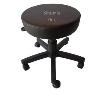 Imagem de Cadeira Mocho sem encosto com regulagem de altura com rodízio corano p