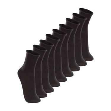 Imagem de Kit 9 Pares de Meias sem Punho Cano Médio Lupo 4421-001, Preto