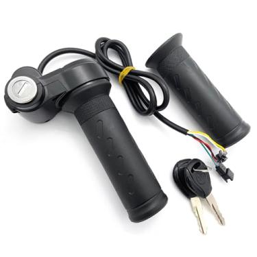 Imagem de SUNGOOYUE Acelerador de Torção Total, Punho do Acelerador de Torção de Scooter Com Botão de Travamento Automático e Controle de Cruzeiro, para Scooter Elétrico de Bicicleta (Montagem esquerda e