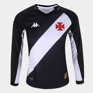 Imagem de Camisa Vasco I 23/24 s/n° Jogador Kappa Manga Longa Feminina-Feminino