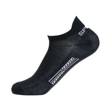 Imagem de Meias De Tornozelo Masculinas Respiráveis Em Malha, 5 Pares, Algodão, 