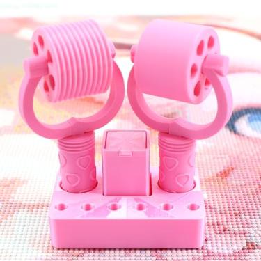 Imagem de Rolo de arte de diamante, 2 peças de rolo de pintura de diamante com suporte, caneta de arte de diamante, rolo de roda, pontas Nbis, armazenamento de cera, ferramentas e acessórios de alisamento de