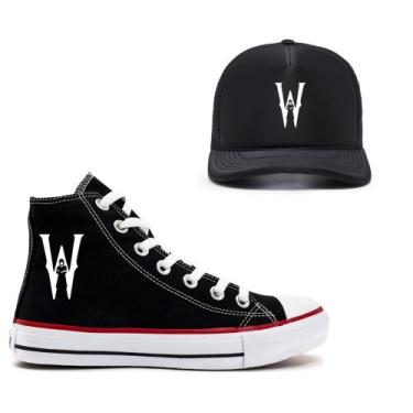 Imagem de Kit Tênis Boné Wandinha Addams Lançamento Série Teens - Gra Confecções