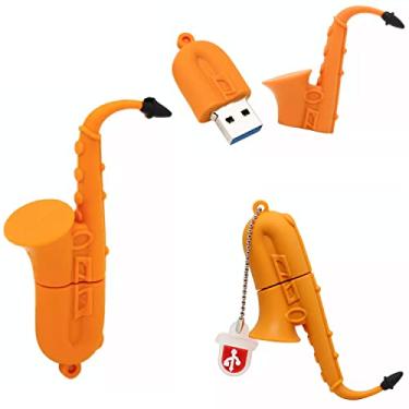 Imagem de Pen Drive USB de 16 GB 16 GB - Pendrive 16 GB - Saxofone Thumbdrive de 16 GB - Sax USB Stick (Saxofone)