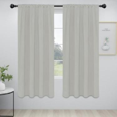 Imagem de Cortinas Easy-Going 107x183 cm, com isolamento térmico, branco acinzen