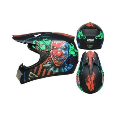 Imagem de Capacete De Motocross Infantil Unissex Para Bicicleta E ATV Certificad