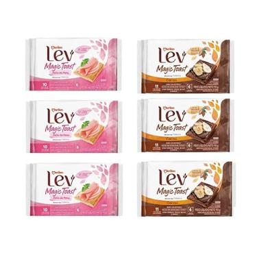 Imagem de torrada lev magic toast 2 sabores 3 cacau 3 peito de peru 110g cada