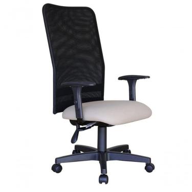 Imagem de Cadeira Para Escritório Encosto Em Tela Mesh Peruggia Cinza