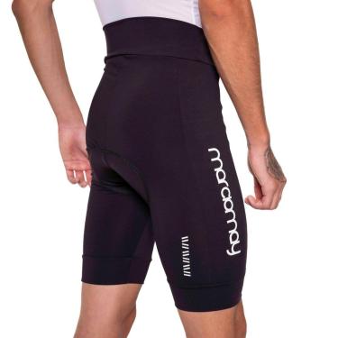 Imagem de Bermuda de Ciclismo Masculina Márcio May Light Preta / Logo Branca-Masculino